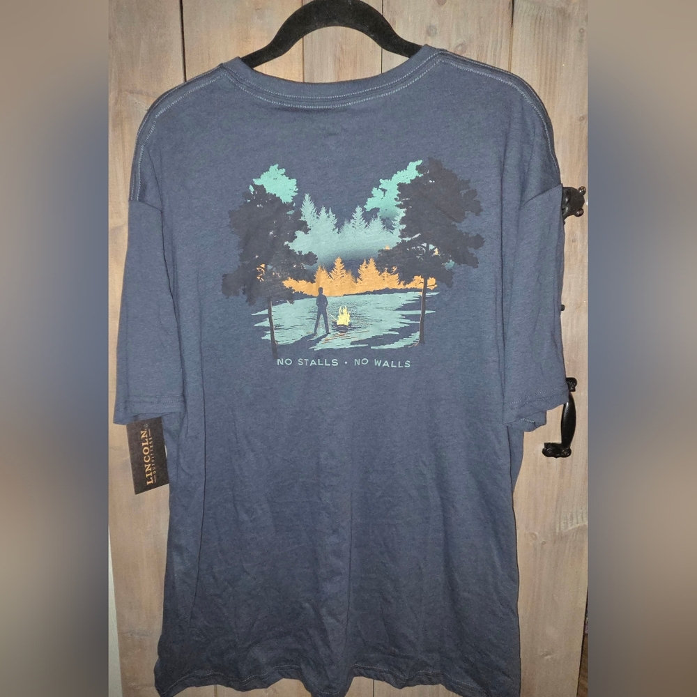 Lincoln Outfitters Men's Graphic Tee - Blue